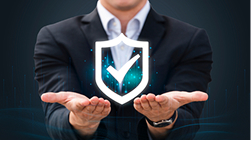 Speech bubble with '!' and '@' symbols, representing personal and advertising injury coverage.